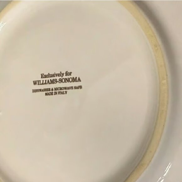 NEW S/4 Williams-Sonoma Castellano 9.5" Low Shallow Pasta Bowls White Stoneware - Picture 2 of 5